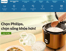 Tablet Screenshot of philips.com.vn