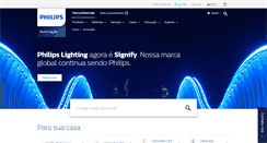 Desktop Screenshot of lighting.philips.com.br