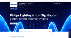 Desktop Screenshot of lighting.philips.co.nz