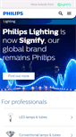 Mobile Screenshot of lighting.philips.co.nz