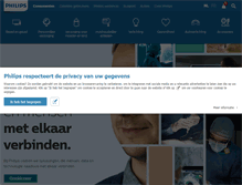 Tablet Screenshot of philips.be