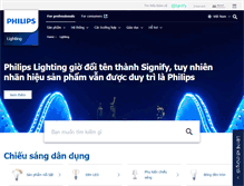 Tablet Screenshot of lighting.philips.com.vn