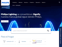 Tablet Screenshot of centralamerica.lighting.philips.com