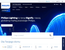 Tablet Screenshot of lighting.philips.pl