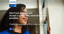 Desktop Screenshot of careers.philips.com