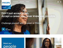 Tablet Screenshot of careers.philips.com