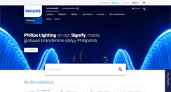 Desktop Screenshot of lighting.philips.fi