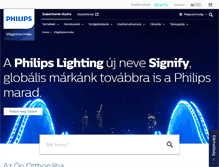 Tablet Screenshot of lighting.philips.hu