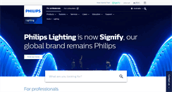 Desktop Screenshot of lighting.philips.com.au