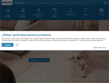 Tablet Screenshot of philips.lt
