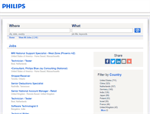 Tablet Screenshot of jobs.philips.com
