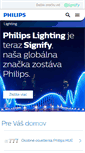 Mobile Screenshot of lighting.philips.sk