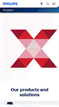 Mobile Screenshot of dictation.philips.com
