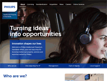 Tablet Screenshot of ip.philips.com