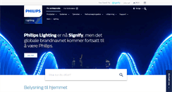 Desktop Screenshot of lighting.philips.no